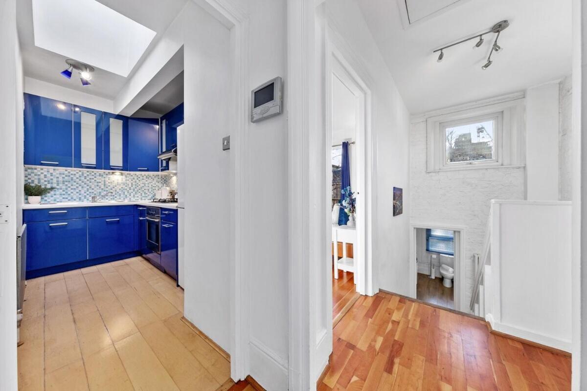 Balcony Blue Theme 1 Bedroom Central London Luxury Flat Near Hyde Park! Accommodates Up To 6! Double Sofa Bed And Next To Station! Exteriér fotografie